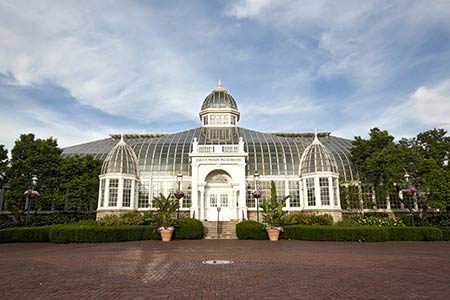 Explore the Franklin Park Conservatory from Hotel Leveque Franklin Park Conservatory in Columbus Ohio