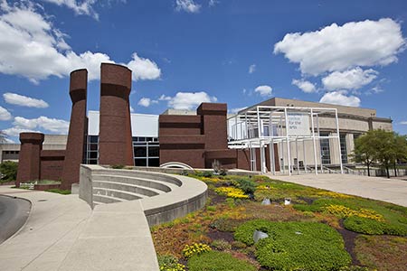 Enjoy the Wexner Center for the Arts from Hotel Leveque Wexner Center for the Arts in Columbus Ohio